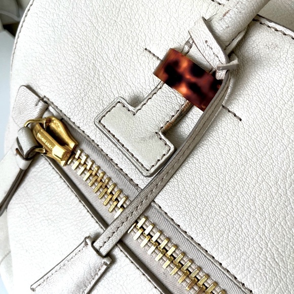 XL Tom Ford Signature Jet Set Gold Tortoise Ivory Luxury Travel Bag - Picture 13 of 16